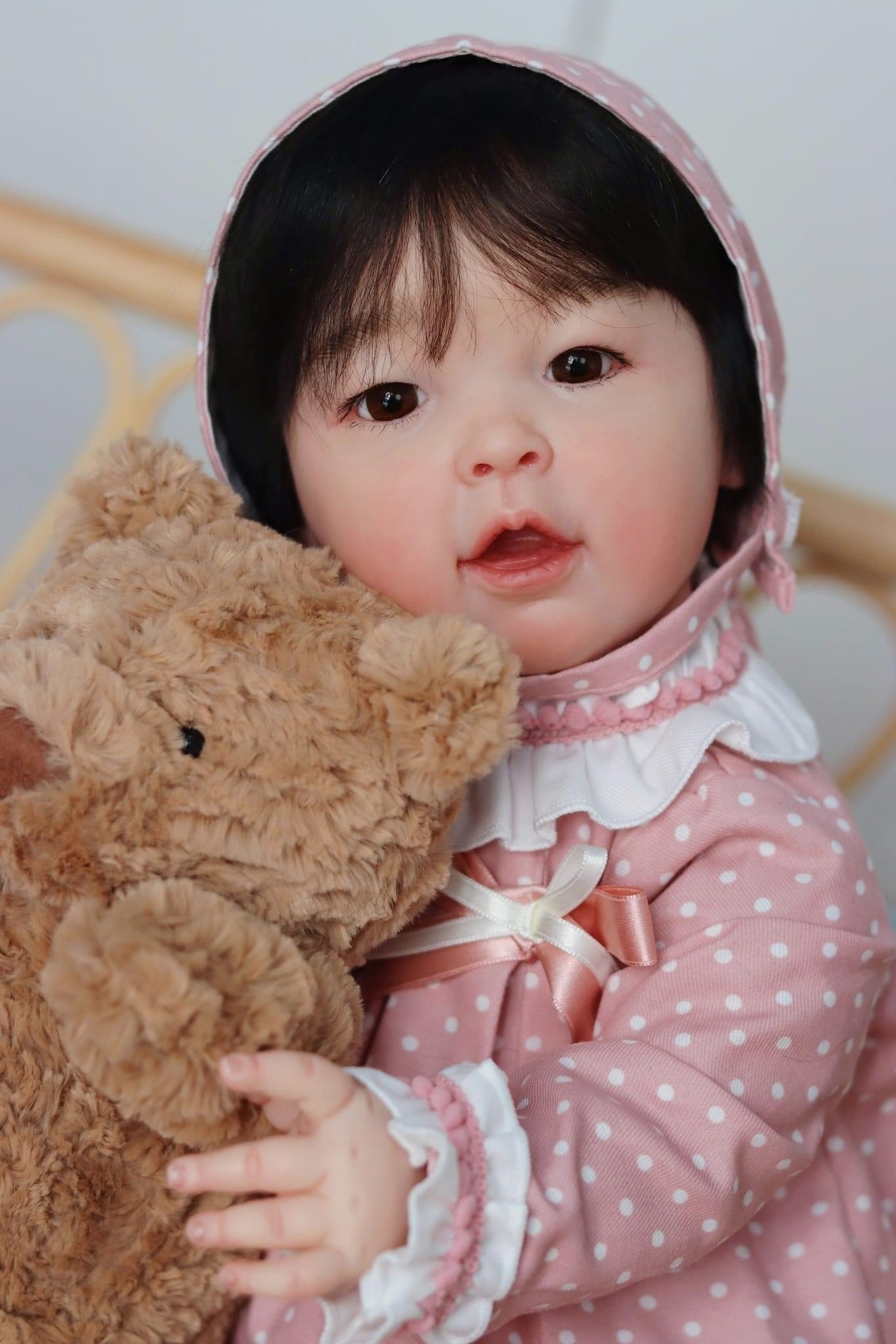 Kids Education App - Meilian Reborn Baby Doll Wykończona włosami