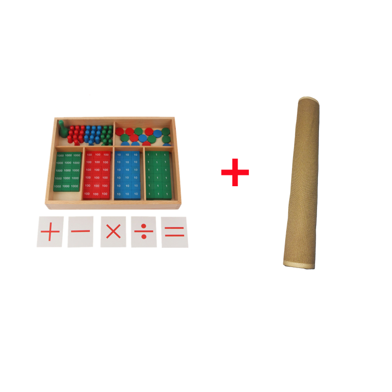Kids Education Tools - Montessori zabawki matematyczne gra znaczków dla