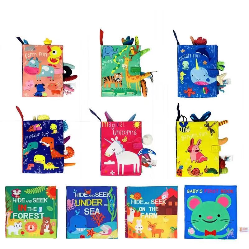 Kids Early Education Books - Zabawki dla niemowląt 0-36 miesięcy: grzechotki,