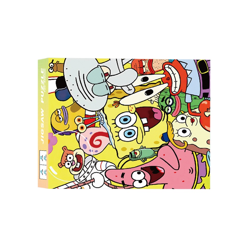 Kids Education Things - 1000 Elementów Puzzle SpongeBob Kanciastoporty, Układanka