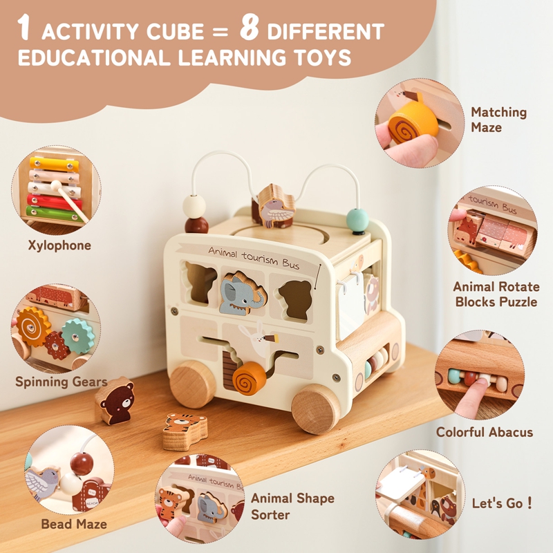 Drewniane zabawki Montessori d – Kids Educational Game 3 recenzja i cena