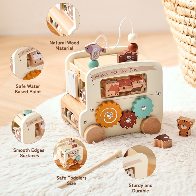 Drewniane zabawki Montessori d – Kids Educational Game 3 recenzja i cena