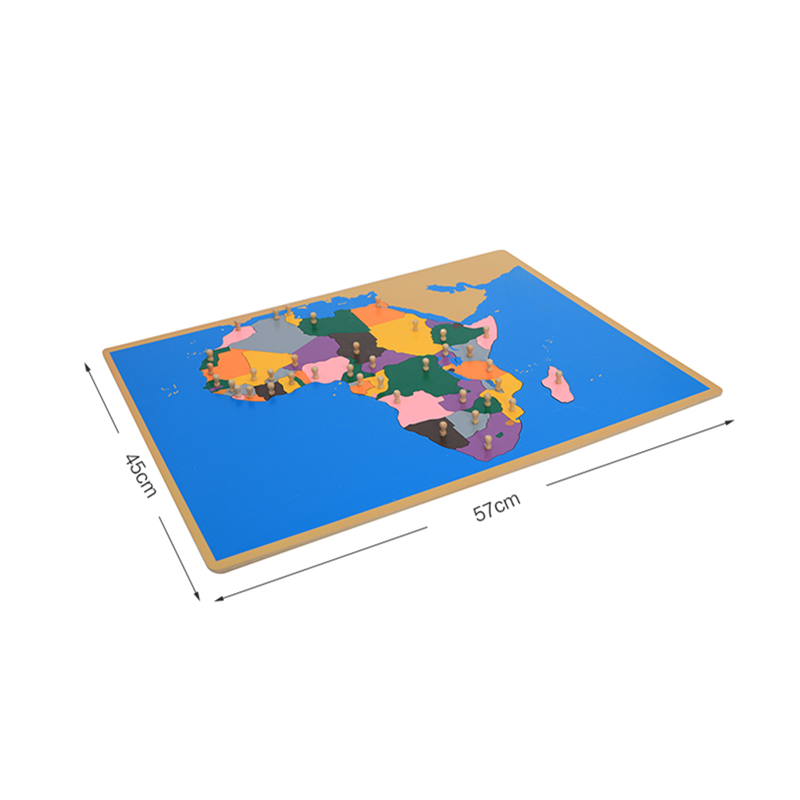 Drewniane puzzle mapowe Afryki – Kids Education Tools recenzja i cena