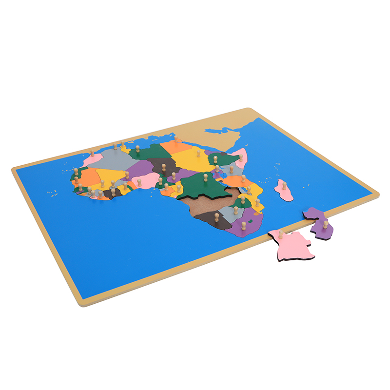 Drewniane puzzle mapowe Afryki – Kids Education Tools recenzja i cena