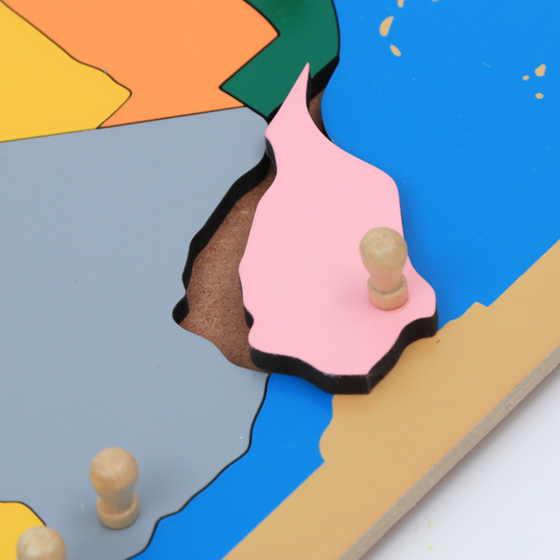 Drewniane puzzle mapowe Afryki – Kids Education Tools recenzja i cena