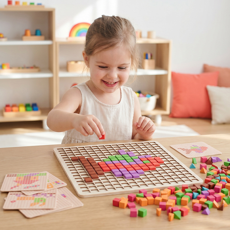 Drewniana Kostka Logiczna - Za – Kids Educational Game 3 recenzja i cena