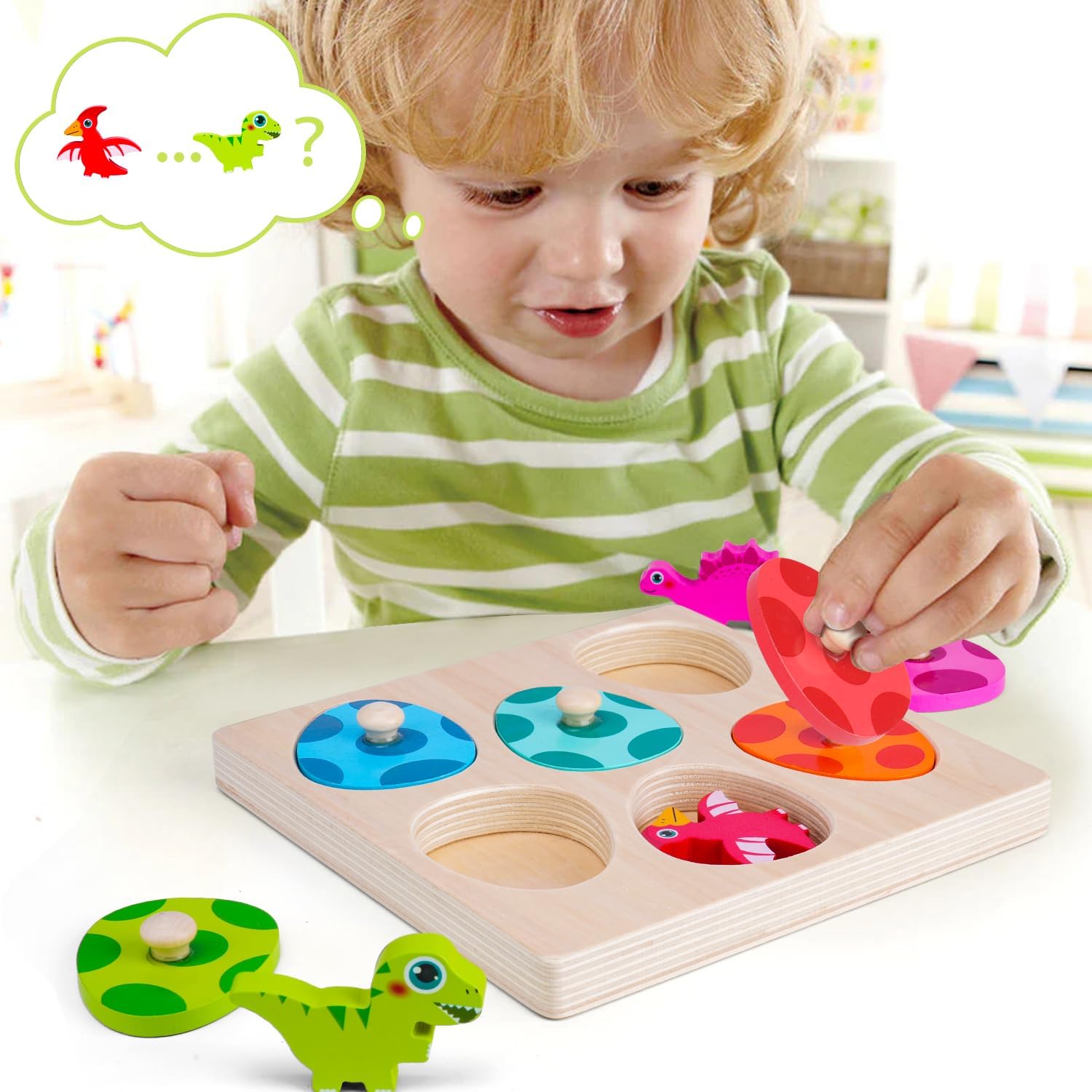 Drewniane puzzle dinozaurów za – Kids Educational Game 3 recenzja i cena